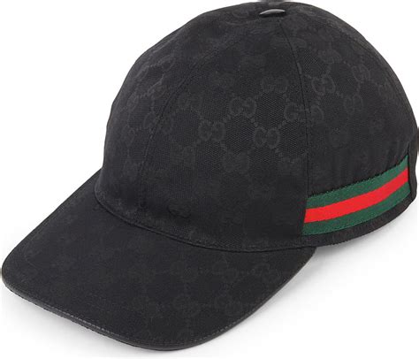 gucci cap black mens|black gucci cap price.